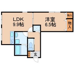 リリーコートの物件間取画像